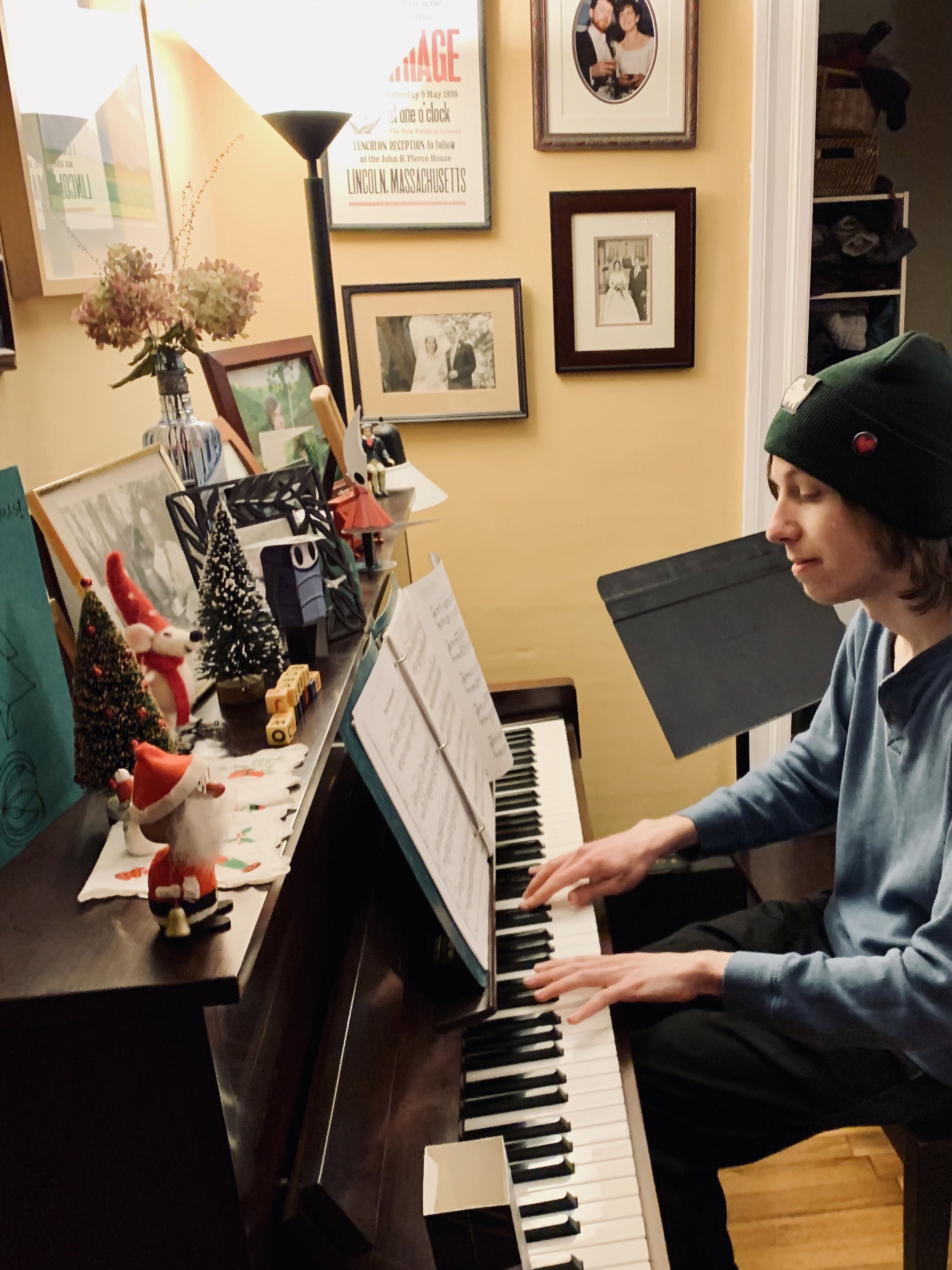 Myself at the piano at home